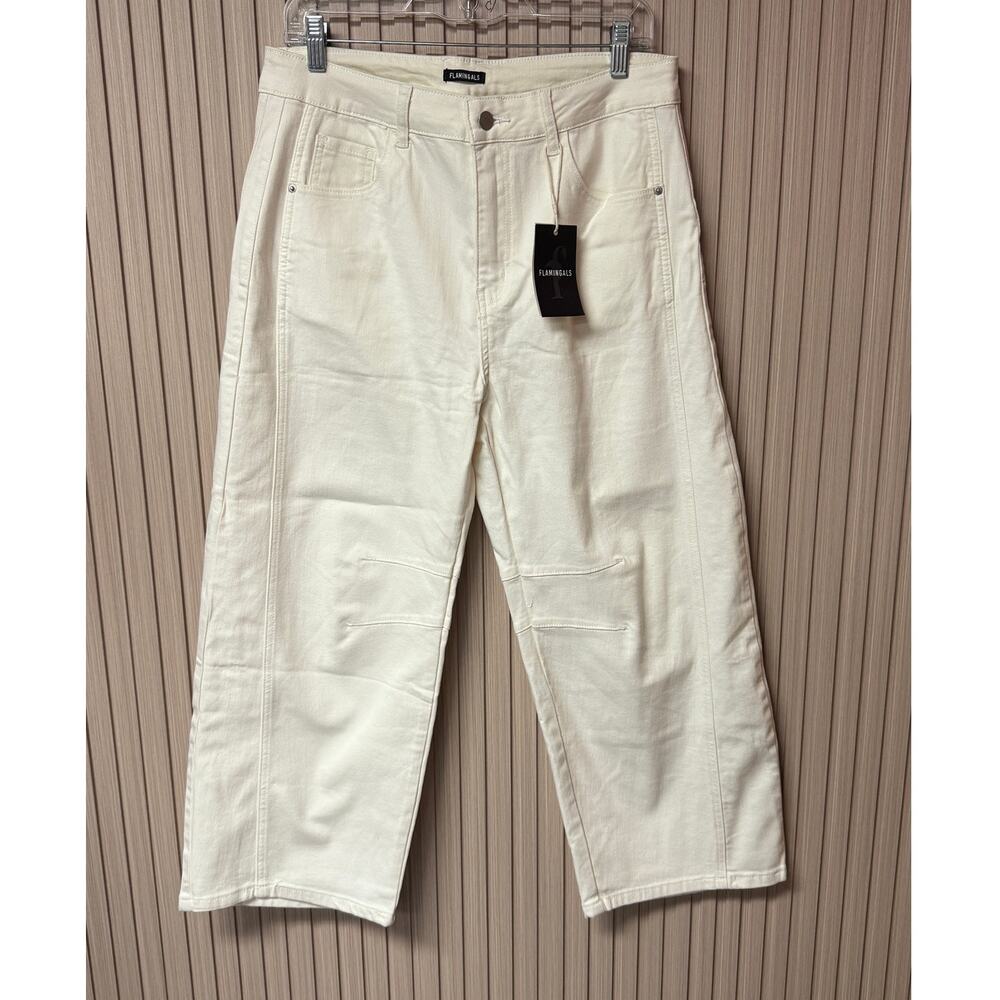 Flamingals Wide Leg Lightweight Jeans Pant Women’s Size L